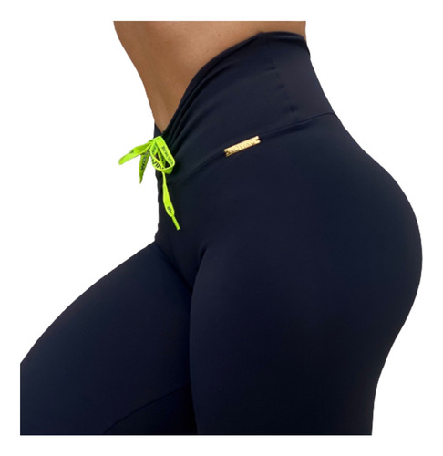 Calça Fitness Academia Leg Cintura Alta Efeito Empina Bumbum