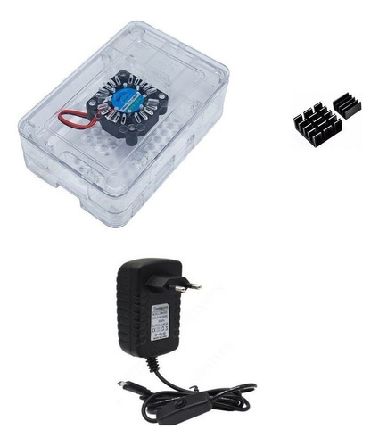 Kit Acessórios P/ Raspberry Pi 3 - Case Premium Cooler 12x