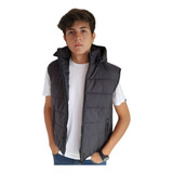 Chaleco Inflable Hombre Campera Con Capucha Y Bolsillos