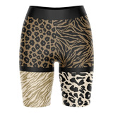 Bermuda Legging Estampada Academia Fitness Animal Print Onça