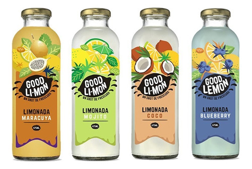 Limonada Pet Surtida Good Limon  475ml Pack X 4u