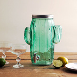 Homephile Cactus Ice Cold Mason Jar Dispensador De Bebidas D