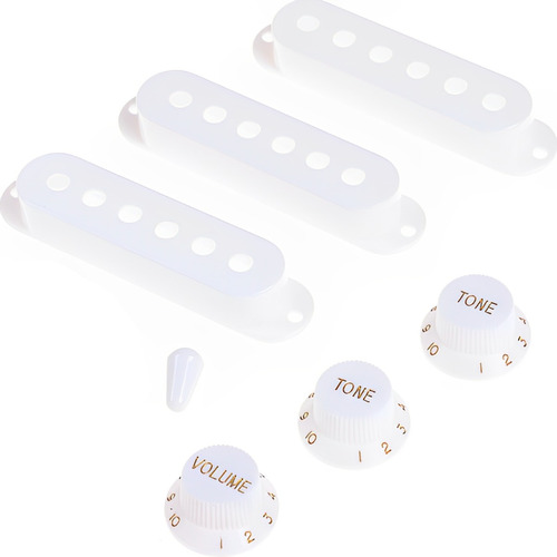 Kit De Capinhas Para Captador Guitarra Com Knobs E Ponteiras