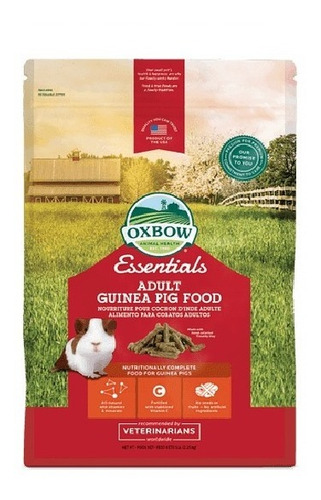 Comida Cuy Oxbow Essentials Cobaya 2,27 Kgs - Aquarift