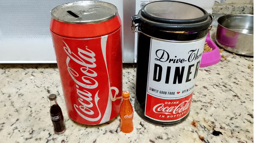 Lote Antiga Coca Cola Cofrinho Lata Garrafinhas