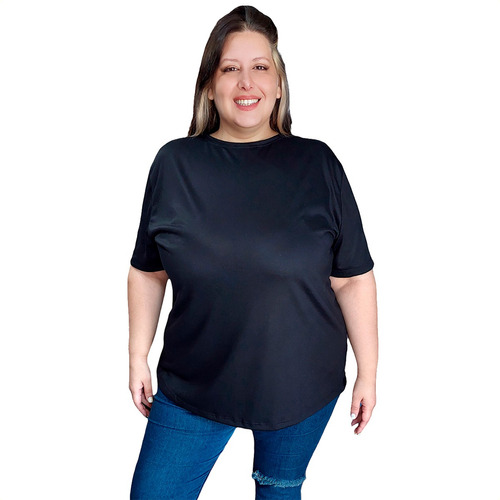 Remeron Oversize Largo Remera Talle Grande Manga Corta