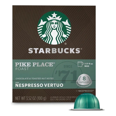 Starbucks Capsulas Nespresso - Vertuo - Pike Place Roast | Envío gratis