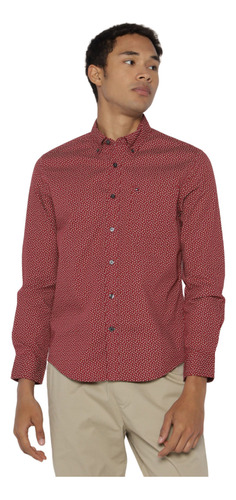 Tommy Hilfiger Camisa Para Hombre Mod 78j3741