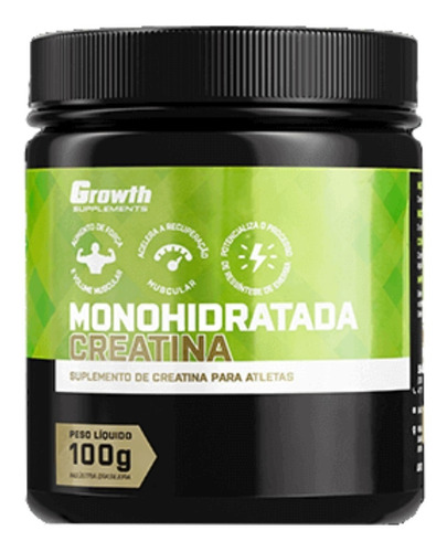 Creatina 100g Monohidratada Growth Supplements