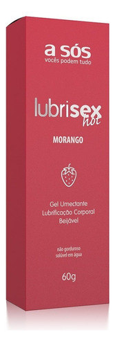 Gel Lubrificante Íntimo Lubrisex Morango Hot 60g