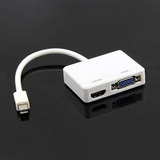 Adaptador Mini Dp Displayport A Hdmi Y Vga 4k Thunderbolt