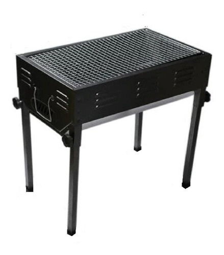 Estufa Parrilla Parrillera Plegable Barbacoa Portatil Asado Color Negro - 262229