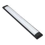 Luminária Led Slim Linear 40w 1,20cm Preta Branco-frio 110v/220v