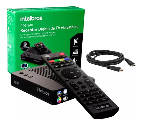 Receptor De Tv Satélite Sathd Rds840 Intelbras