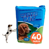 Paños Pañales  Master Pet Max 90x60 Entrenamiento Perro X40