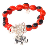 Pulsera Elástica Y Ajustable De Elefante Plateado Para Mujer