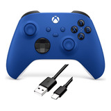 Control Xbox One Series S/x Shock Blue Azul + Cable C 2 Mts