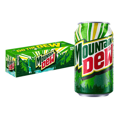 Refrescos Mountain Dew, Latas De 12 Fl Oz (paquete De 12)