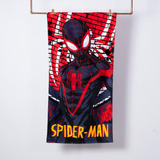 Toalla Playa Algodon 140x70 Mickey Avengers Stitch Spiderman Color Blanco Spiderman Black