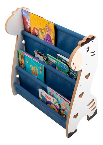 Rack Para Livros Infantil, Standbook Montessoriano Safari 