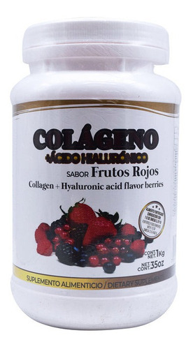 Colágeno Y Acido Hialurónico Frutos Rojos Pretty Bee 1 Kg 