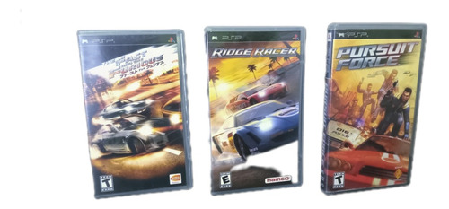 Trilogía Umd Psp Ridge Racer + Pursuit Force + The Fast Furi