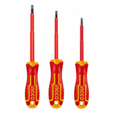 Set Destornilladores Electricos Aislado 3pcs Ingco Hkisd0308