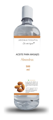 Aceite Para Masaje Aroma Almendras Spa Vacum Mader 500 Ml