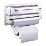 3 En 1 Dispensador De Cocina Rollo Papel Aluminio Y Plástico