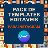 Kit Pack De Templates Editáveis Para Instagram 