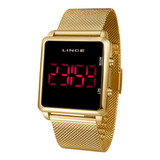 Relógio Lince Urban Feminino Dourado Mdg4596l Pxkx