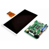 Kit 5 Tela Display 7 Polegadas Hdmi Raspberry Res 1024x600