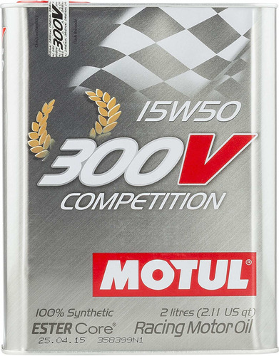 Motul 104244 300 v La Competencia 15 w50 racing Aceite De Mo