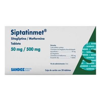 Siptatinmet Tableta 50 Mg\u002F500 Mg, 28 Tabletas | Envío gratis