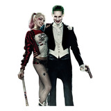 Tatuaje Temporal Joker Y Harley Quinn 3 Versiones Grande