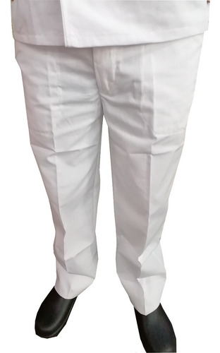 Pantalón Cocina - Chef - Panadero - Blanco Elasticado Unisex