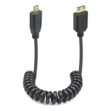 Cable En Espiral Duttek 8k Micro Hdmi A Mini Hdmi 2.1, 48 Li