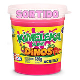 Slime Kimeleka Dinos 180g Acrilex - Sortido