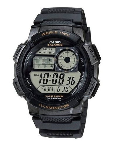 Reloj Casio Ae-1000w 5 Alarmas Temporizador 100% Original
