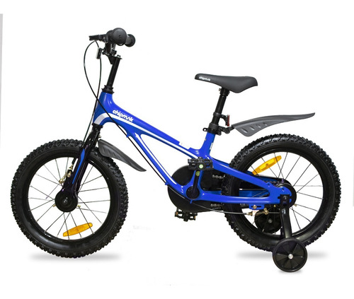 Bicicleta Paseo Royalbaby Chipmunk Moon R16 16  Frenos Caliper Color Azul Con Ruedas De Entrenamiento  