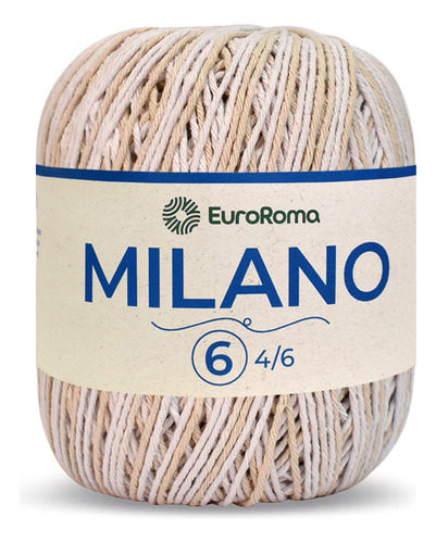 Barbante Mesclado Milano Euroroma Fio Nº 6 226m 200g Tex 886