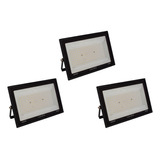 Reflector Led 300w Exteriores Luz Blanca 3 Pzas Envio Gratis