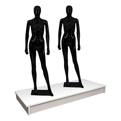 Base Completa P/ Manequim Em Mdf Tablado 1,50 Branco
