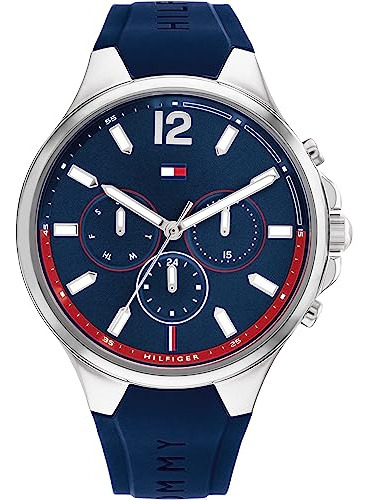 Reloj Tommy Hilfiger Sienna 1782600 Quartz Mujer Color De La Correa Azul Color Del Bisel Azul