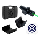 Mira Laser Airsoft Airgun 22mm + Case + Alvo + Porta Munição