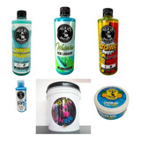 Kit 6 Pc Lavado De Auto Motor+lustre Cera Alto Brillo Shine