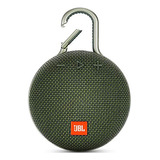 Parlante Jbl Clip 3 Portátil Con Bluetooth Waterproof Forest Green 