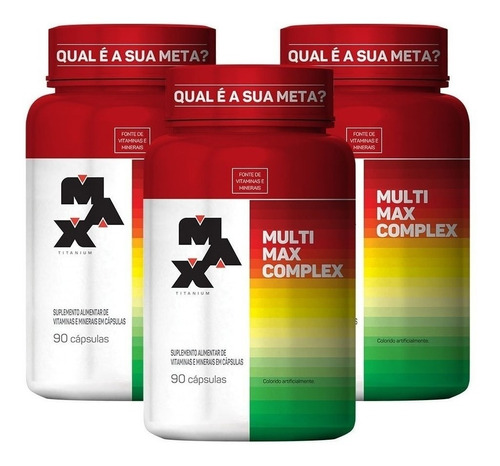 Kit 3 Multimax Compex 90 Cápsulas - Promoção Imperdível