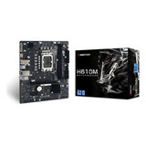 Placa Mae Biostar H610mh Lga1700 Ddr4 Matx Cor Preto