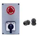 Botonera Selector Reversible 3 Posicion 20a Paro Emergencia